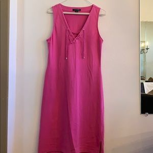 Hot pink dress